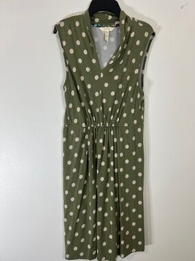 Matilda Jane Olive Green Polka Dot Midi Dress